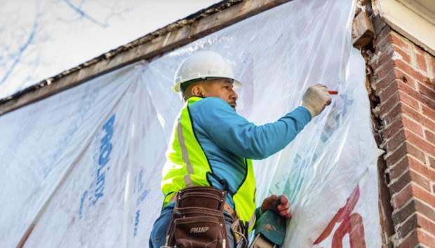 Contractor Performing a Siding Replacement in Marietta, GA