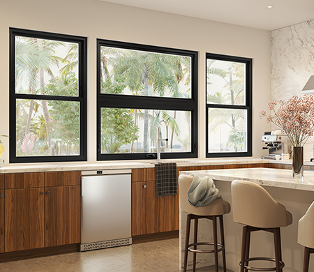 kitchen with Affordable Energy-Efficient Windows in Decatur, GA